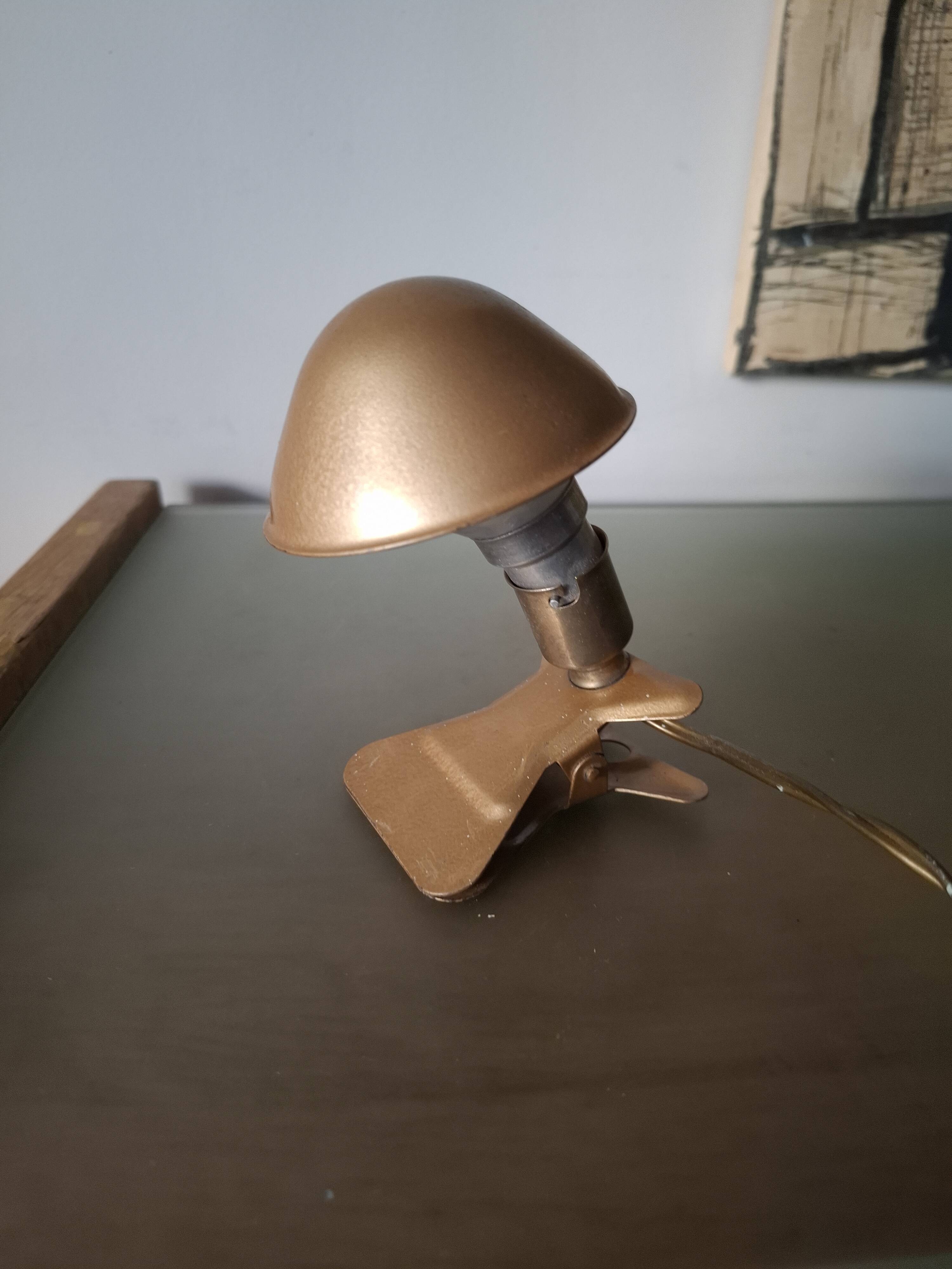Lampe vintage en metal champignon