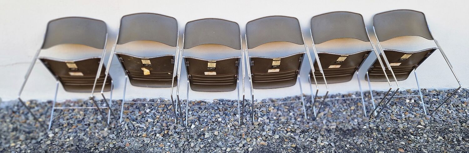 Set de 6 chaises 40/4 de David Rowland pour Howe 1973