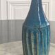 Vase vintage scandinave bleu