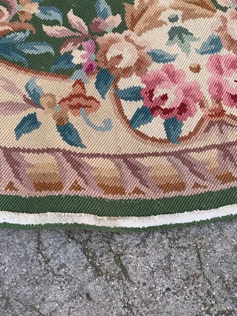Vintage round rug
