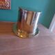 Champagne bucket hat in gilded brass
