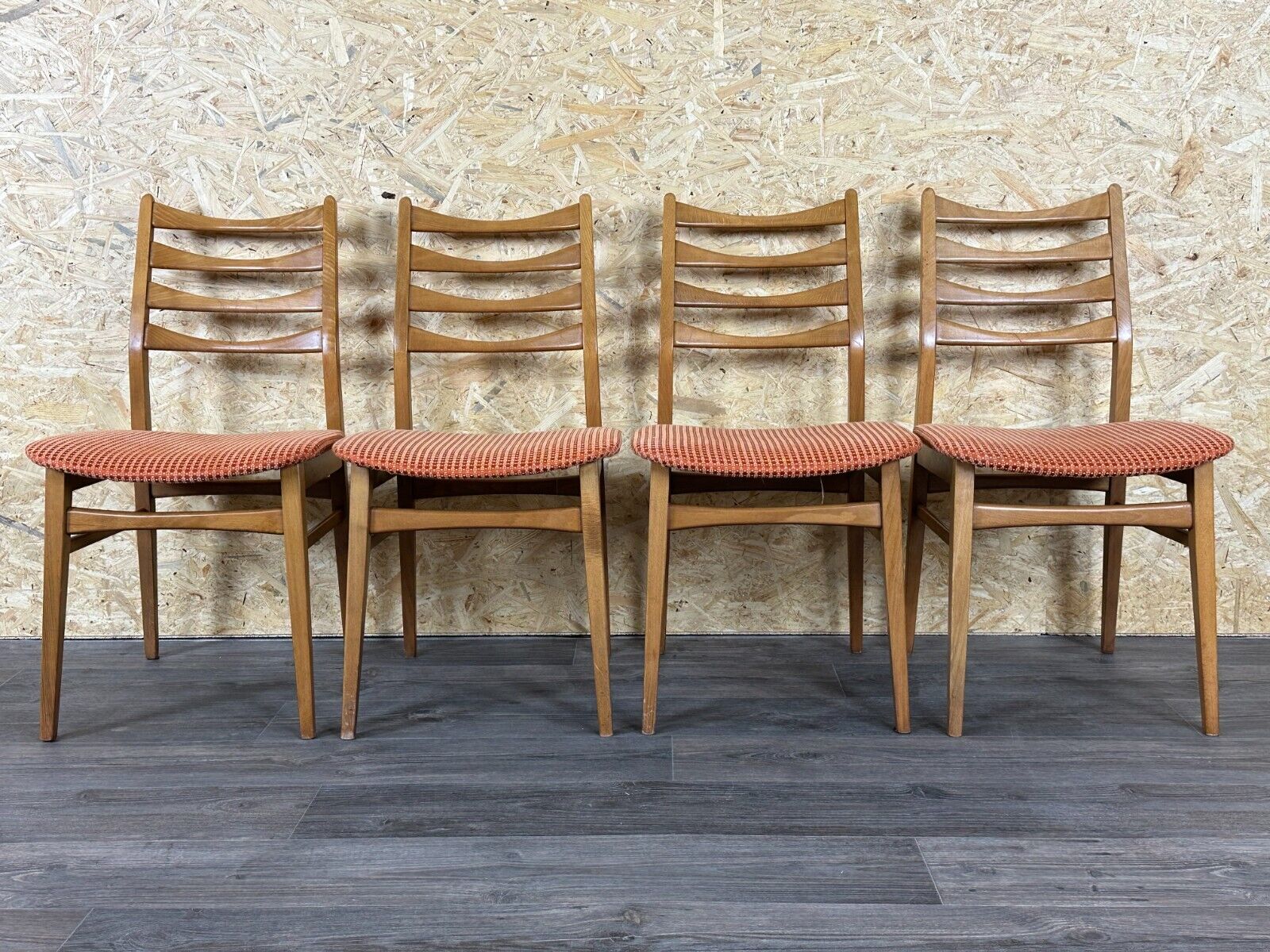 4x 60s 70s dining chair dining chair mid century Danish modern design
