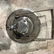 Industrial suspension in polished aluminium 1950s/60s