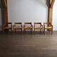 5 chaises Carimate par Vico Magistretti, Italie 1960