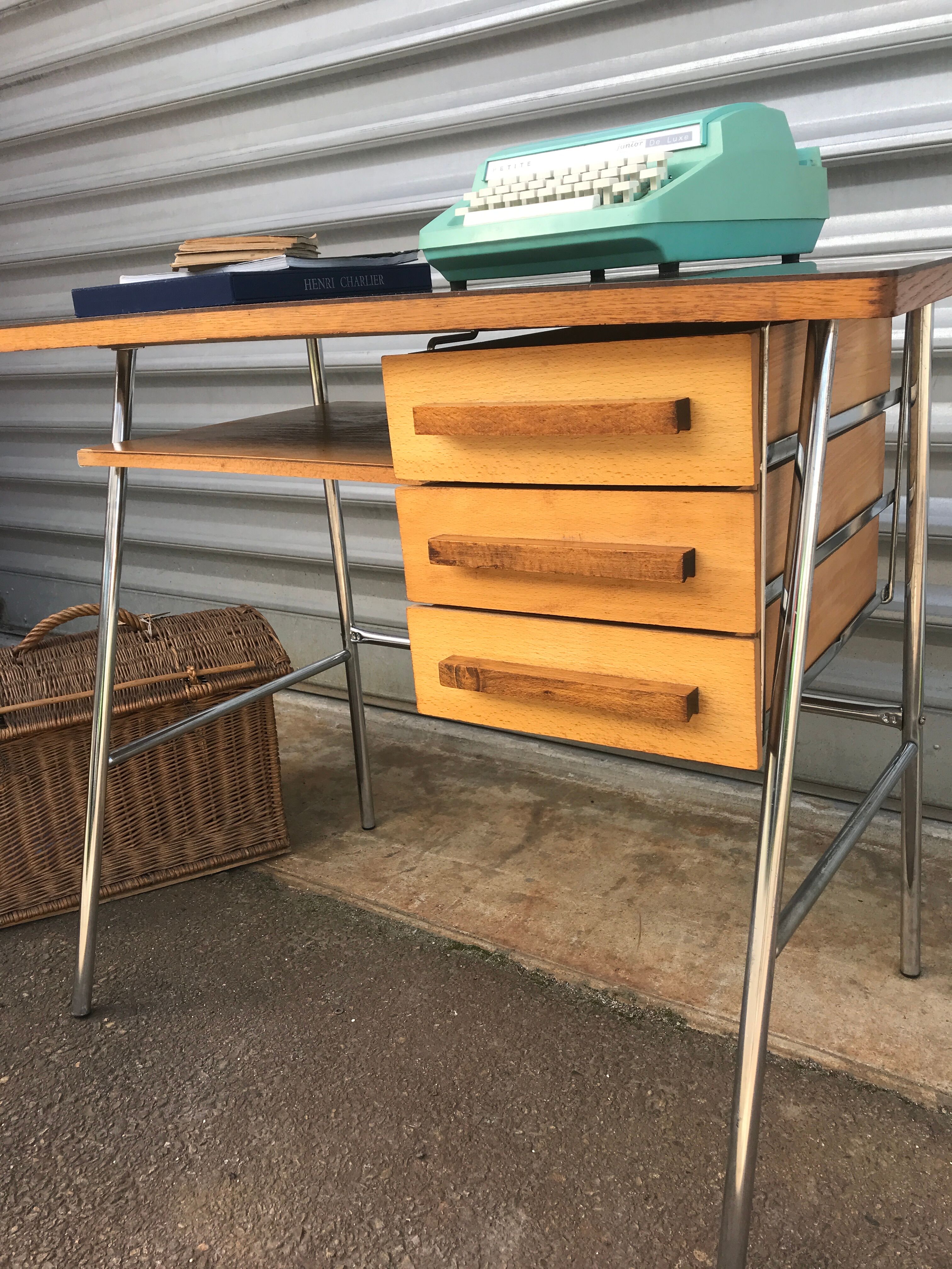 Formica and chrome desk