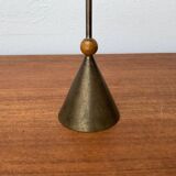 Vintage Italian postmodern metal chandelier, 1980s.