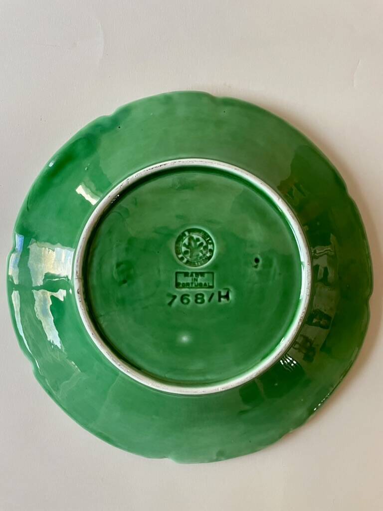 Vintage Bordallo Pinheiro green soup tureen in majolica – Cabbage model 70s