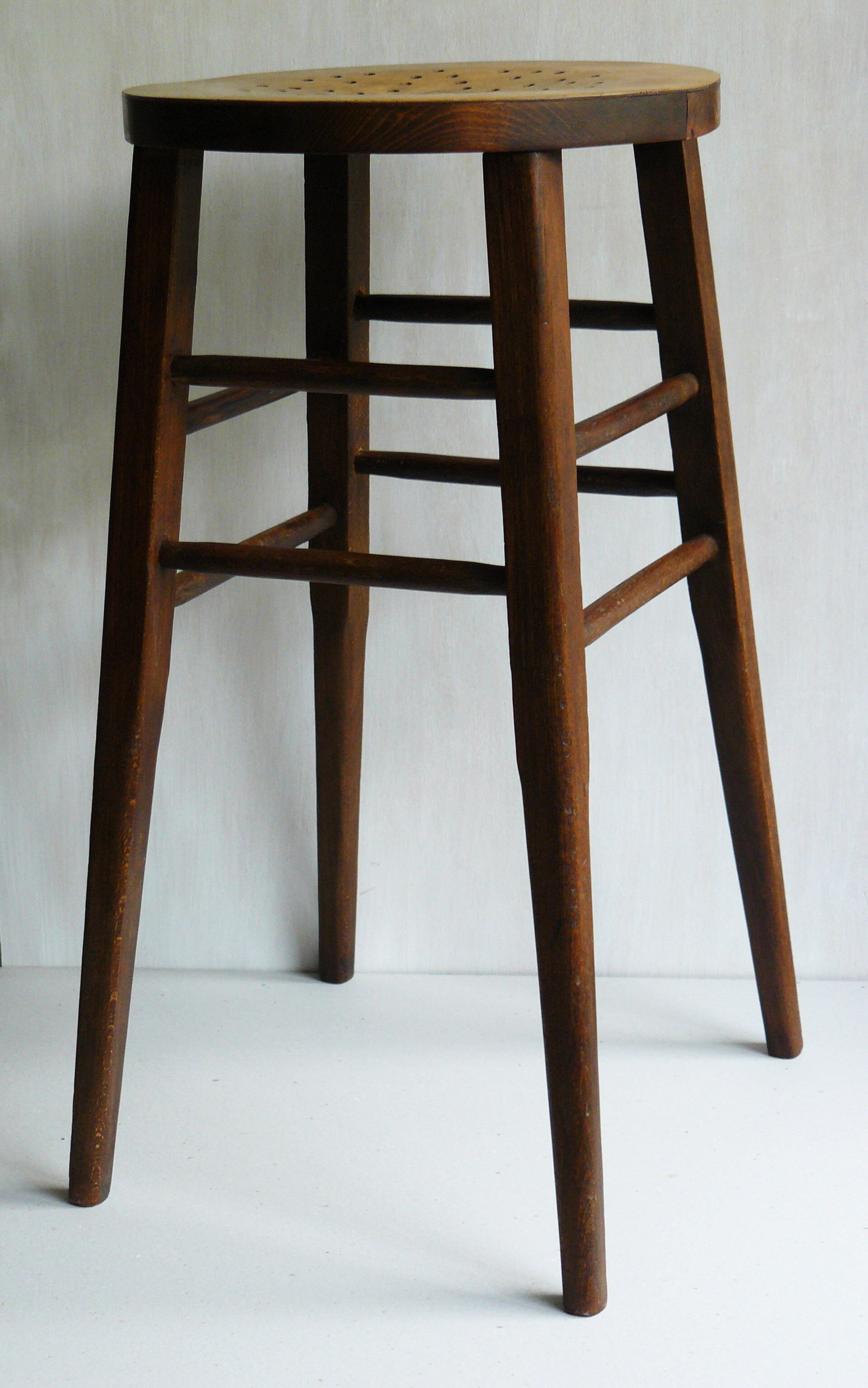 Architect's stool high in wood