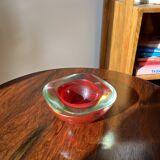 Alessandro Mandruzatto, Sommerso. Murano glass ashtray.