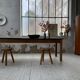 Table de ferme pin noire 250 cm