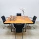 Vintage Dutch design de Wit dinner tubular armchairs