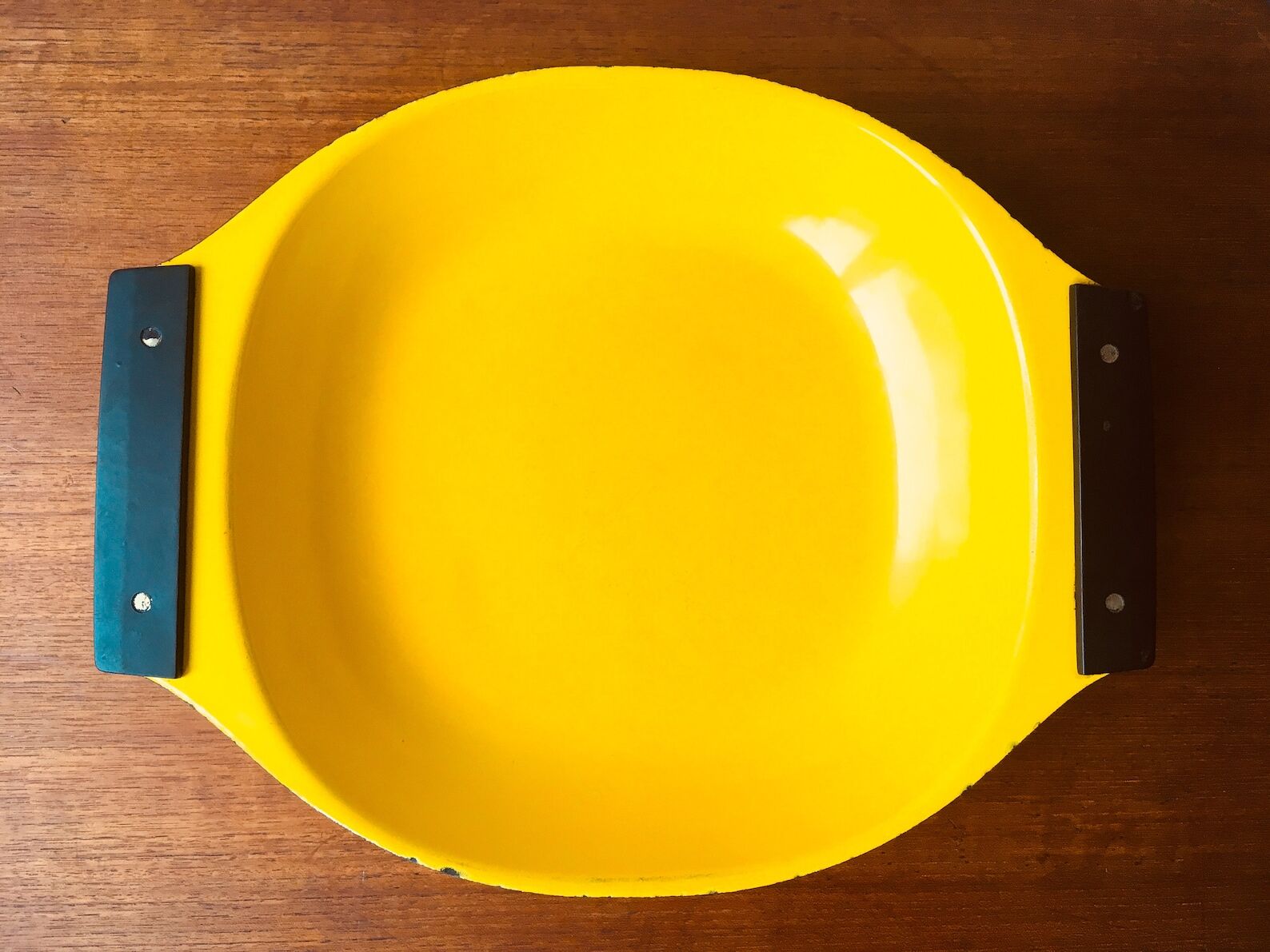 Large Vintage Cathrineholm Enamel bowl / dish / Roasting pan, Mid Century Enamel Cookware