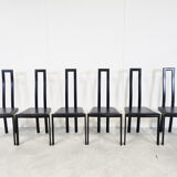 Vintage postmodern dining chairs, 1980s