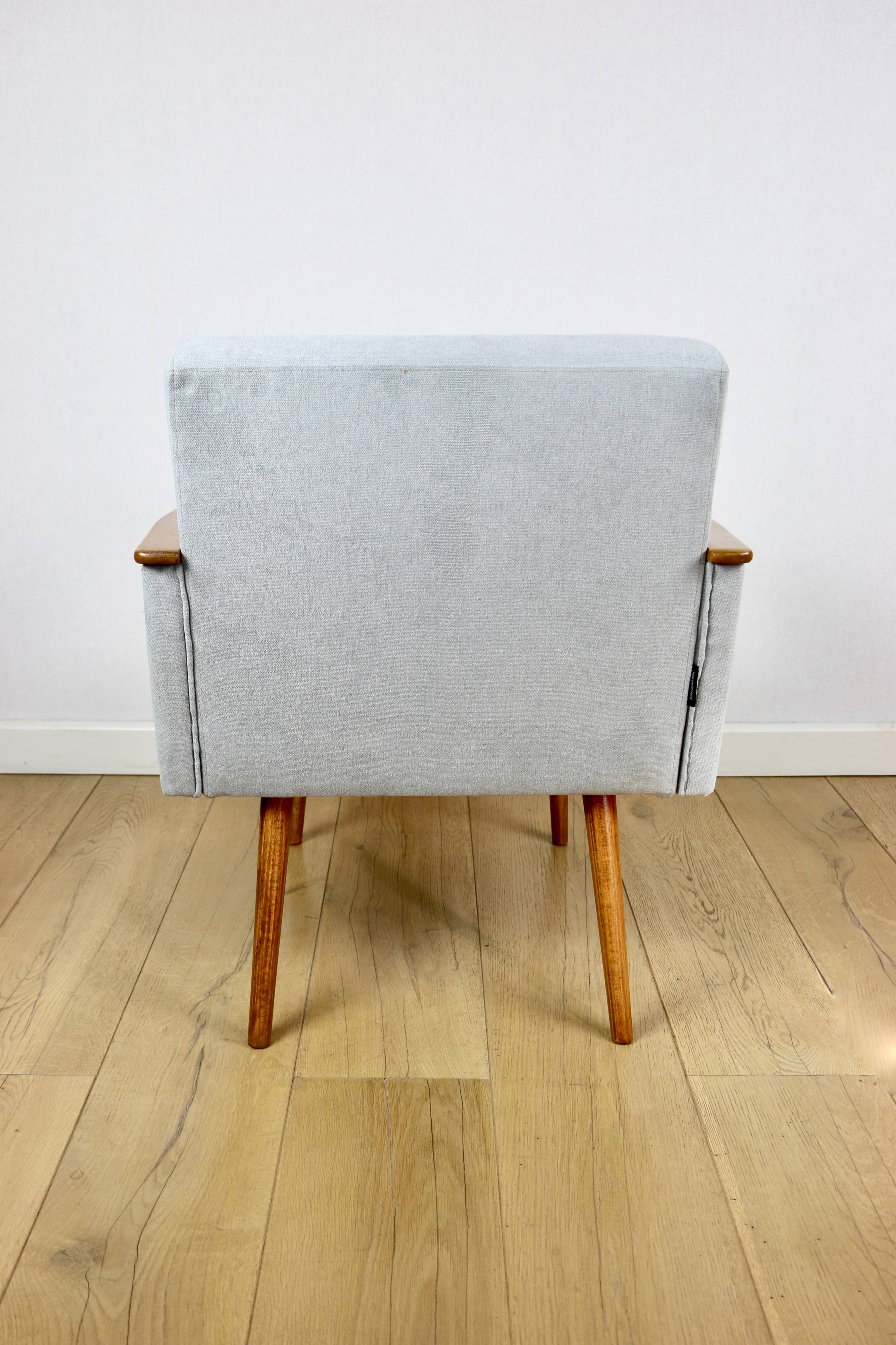 Vintage Art Deco Loft armchair - blue sky