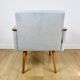 Vintage Art Deco Loft armchair - blue sky