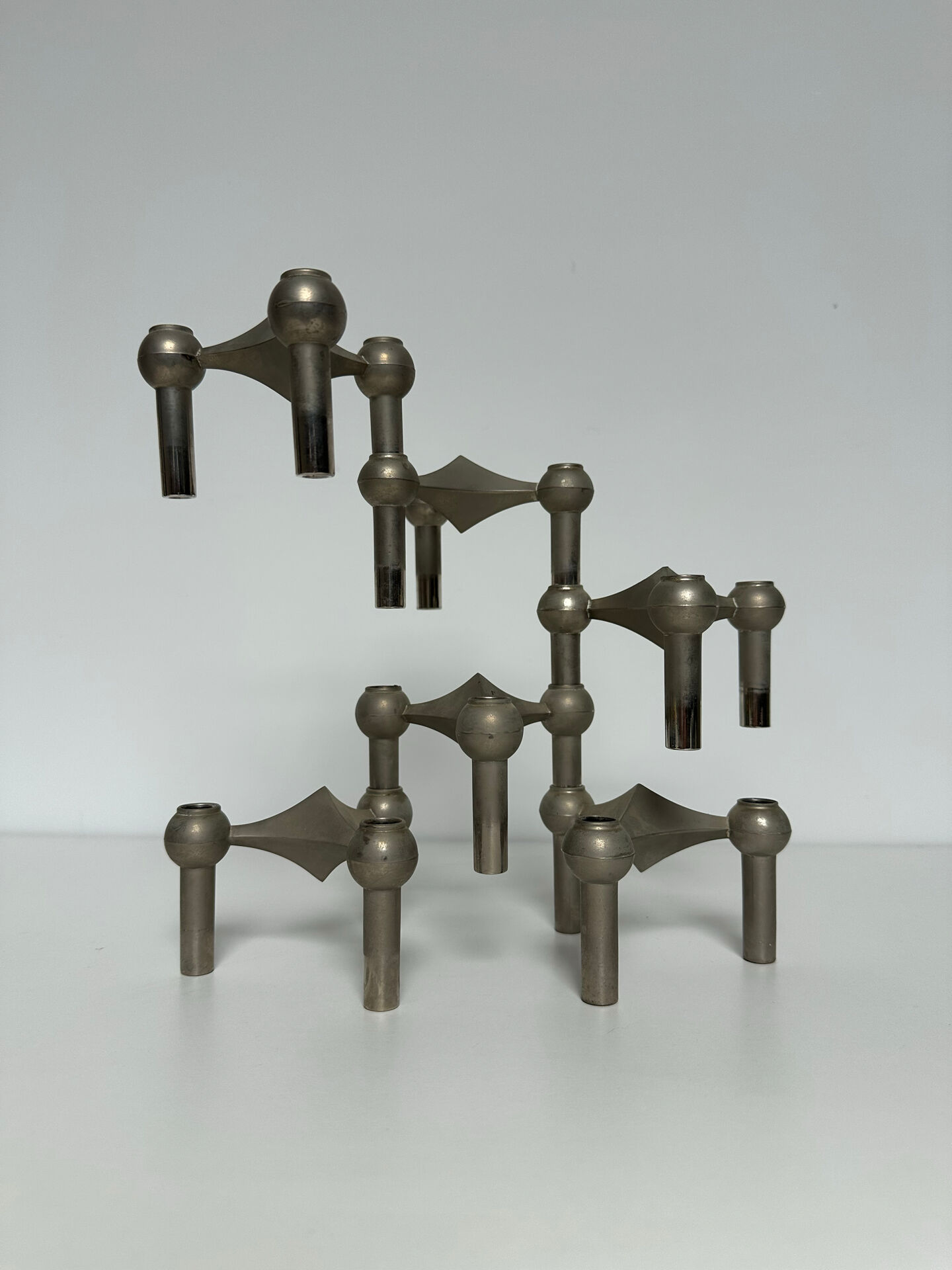 6 Nagel S22 candle holders, vintage