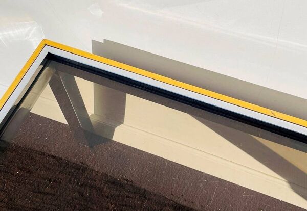 Table basse rect. Flaminia Belgochrom W. Rizzo Vintage 70s