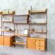 Mid-Century Modular Teak Wall Unit by John Texmon for Blindheim Mobelfabrik, Norway,  1960s