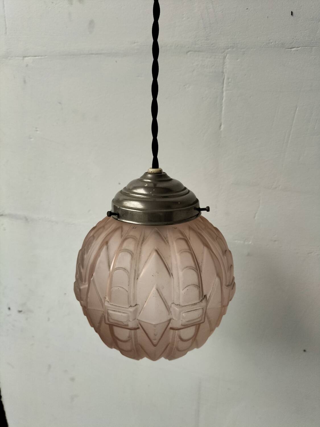 Art Deco glass suspension