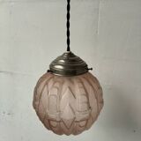 Art Deco glass suspension