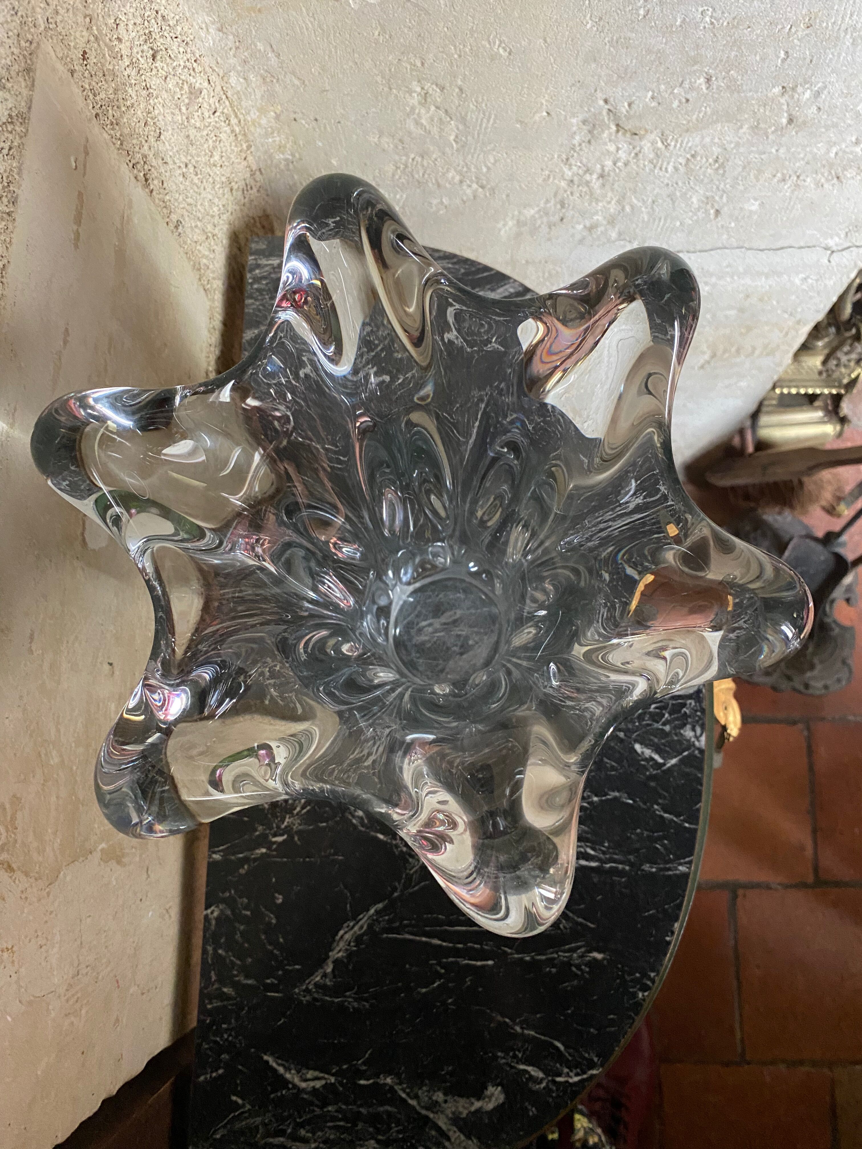 Giraffe vase in crystal from Vannes