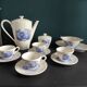 French Vintage Luneville porcelain coffee set