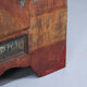 Rustic Farmhouse Folk Art Painted Bridal Cabinet in Faux-Marble
