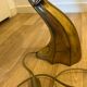 Lampe de table, sculpture cygne, par Regina, Italie 1970