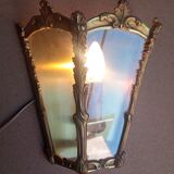 Superb bronze wall lamp lantern / working condition