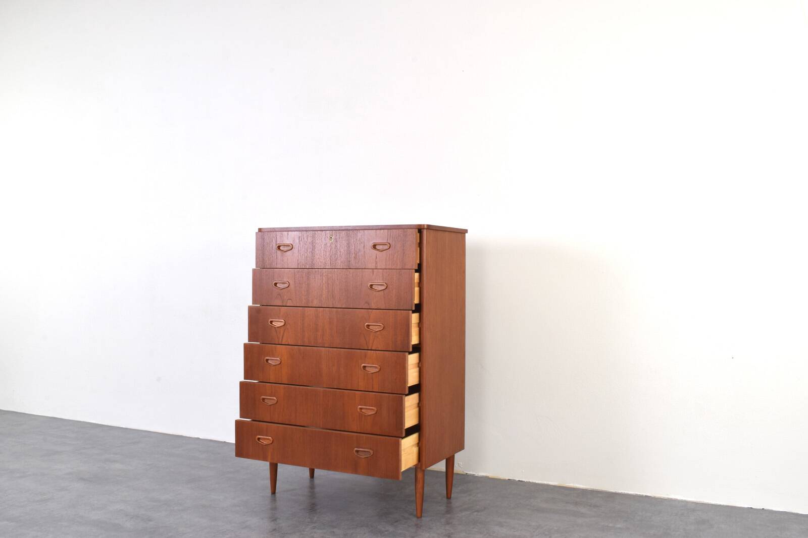 Mid-Century Danish Teak Chest of Drawers, 1960s.