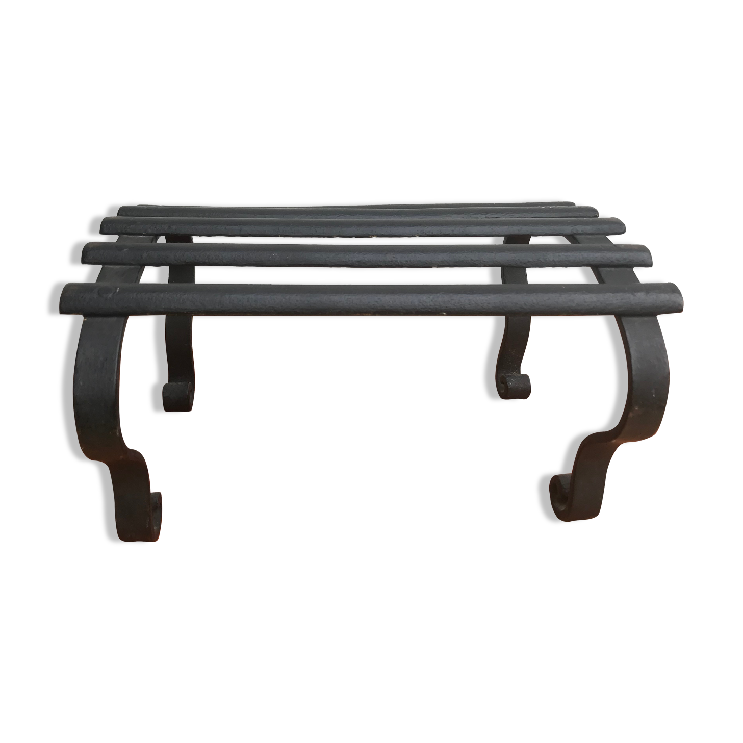 Wrought iron footrest