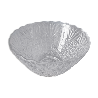 Saladier en verre ciselé