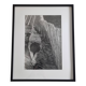 Vintage silver gelatin photography study of a reclining nude, signed and framed, 42x52 cm.
