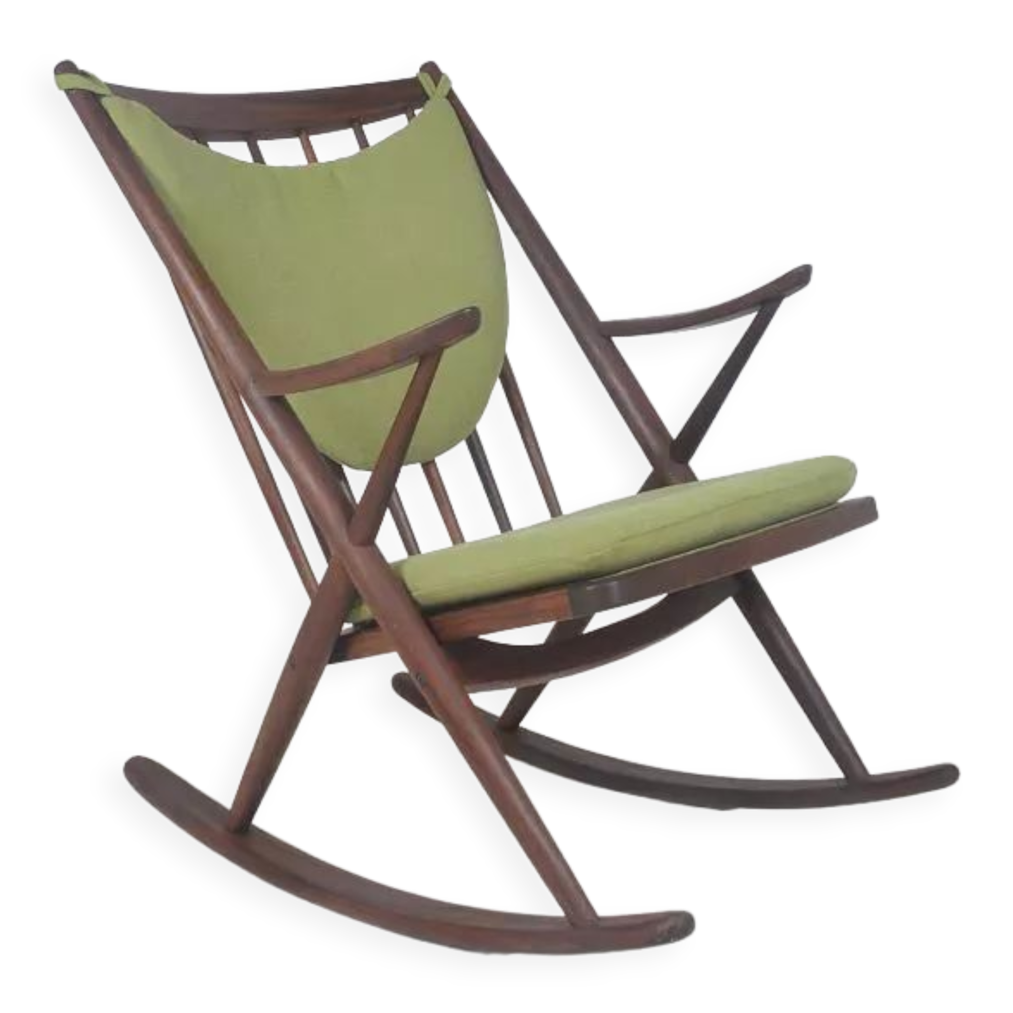 Danish rocking chair designed by Frank Reenskaug for Bramin, 1960s