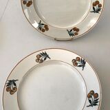 Nine dessert plates Moulin des loups - Hamage