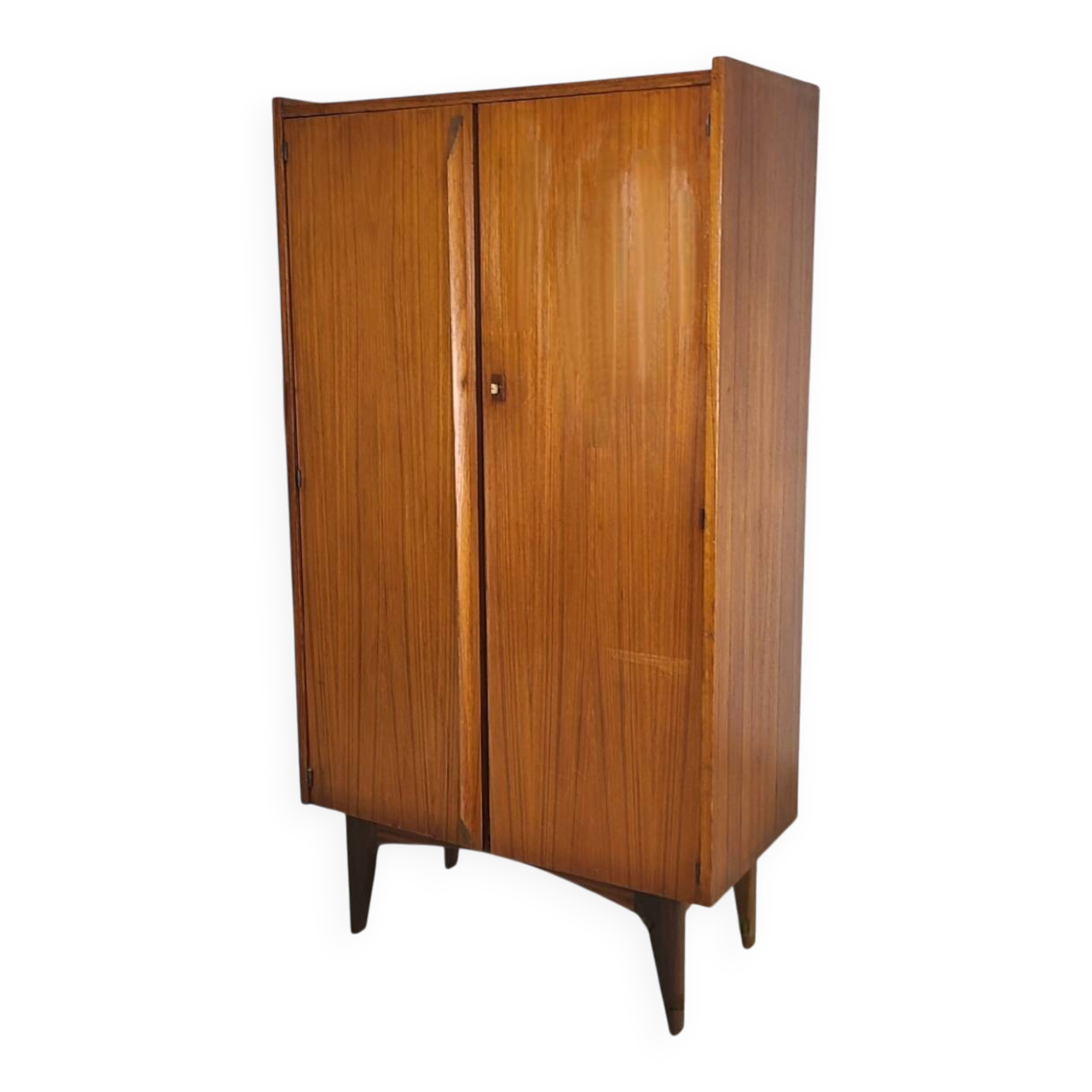 Vintage 1960s Scandinavian teak bookcase cabinet