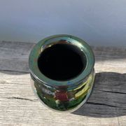 Vintage iridescent ceramic vase