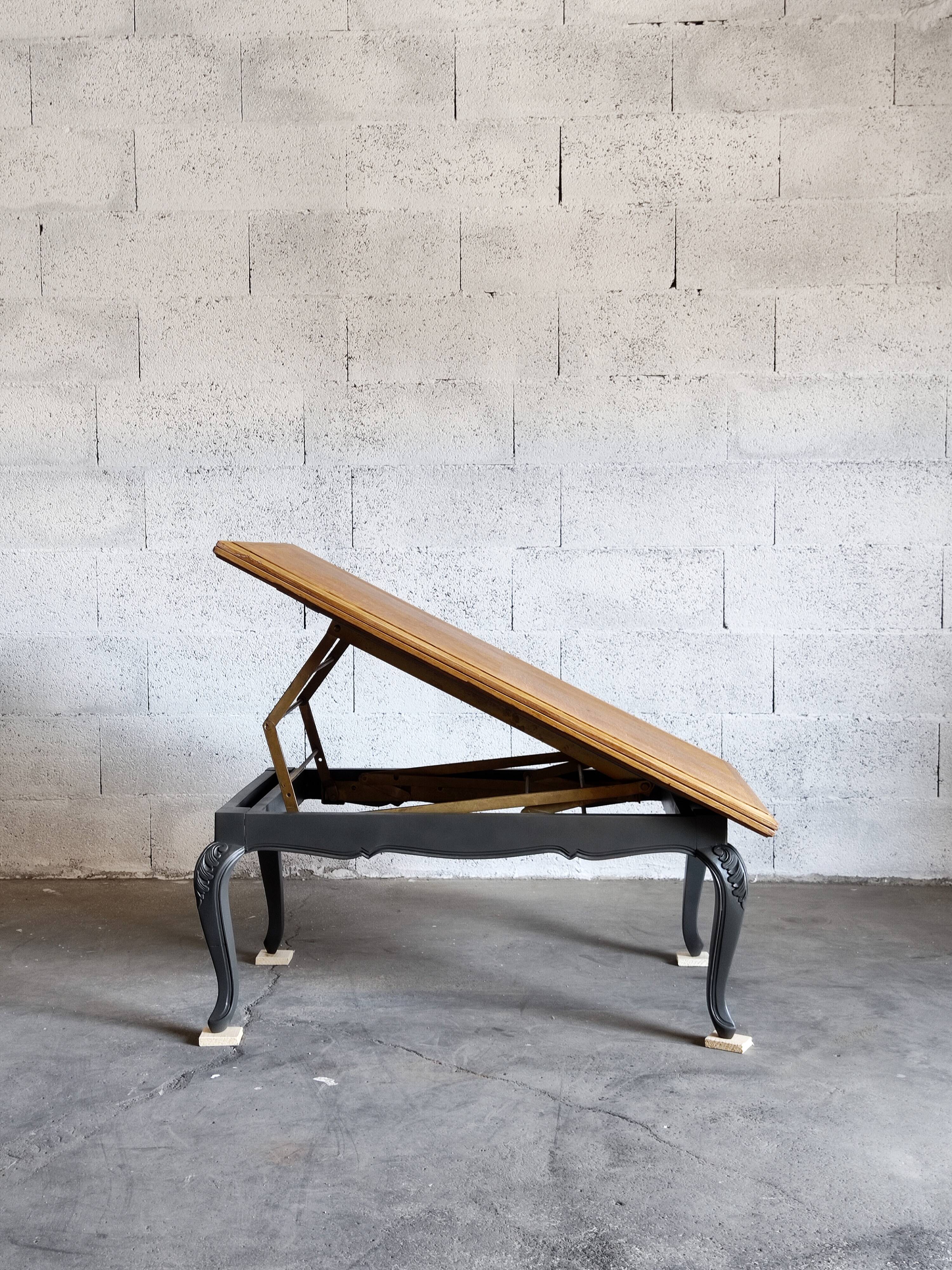 Table basse relevable extensible