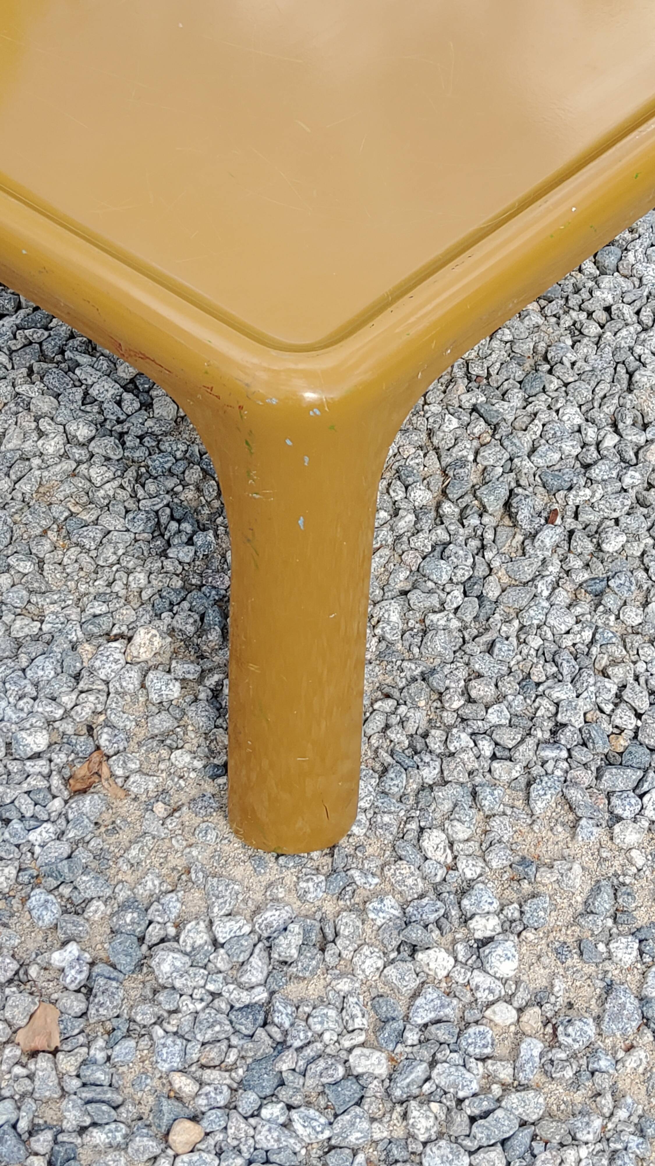 70s fiberglass coffee table