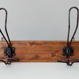 Vintage wall coat rack
