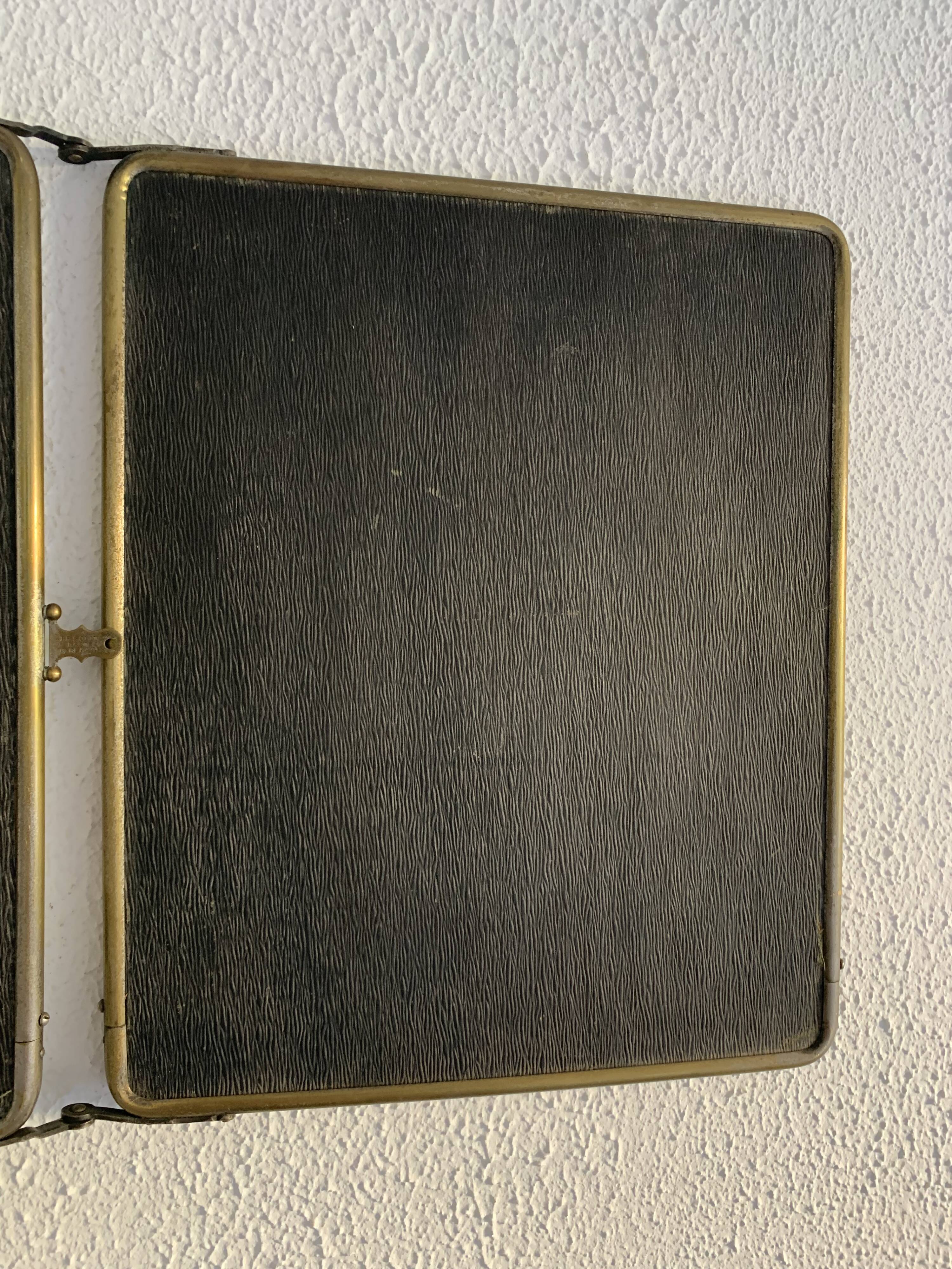 Vintage 1930s barber's triptych mirror Le Solide Paris - 33 x 86 cm