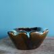 Flamed ceramic ashtray in the style of Vallauris or West Germany
