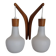 double teak wall lamp and Scandinavian suspended opalines