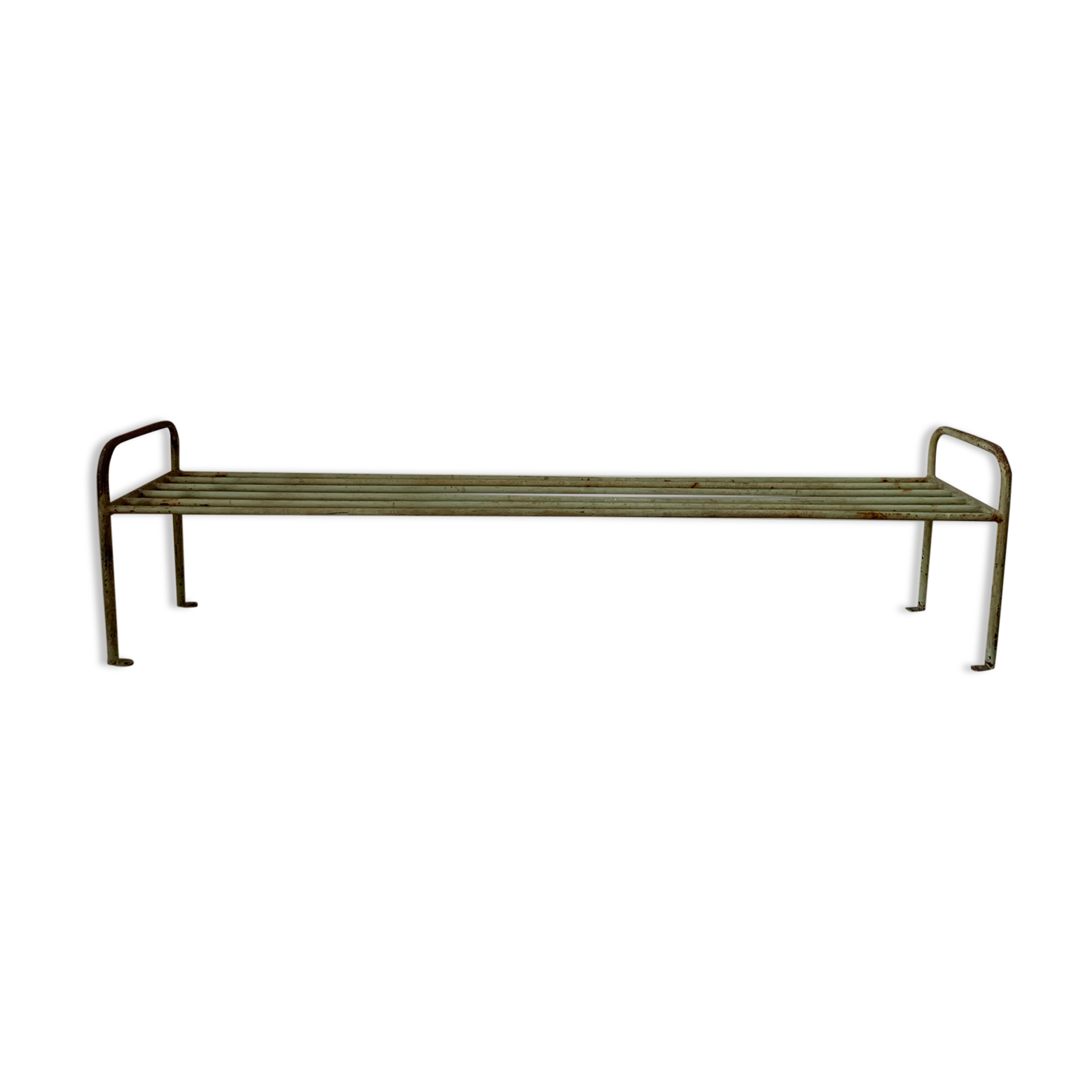 Antique metal bench