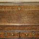 Ancient Georgian writing desk circa 1760 with a leather top.