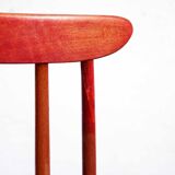 Red Fanett chair by Tapiovaara