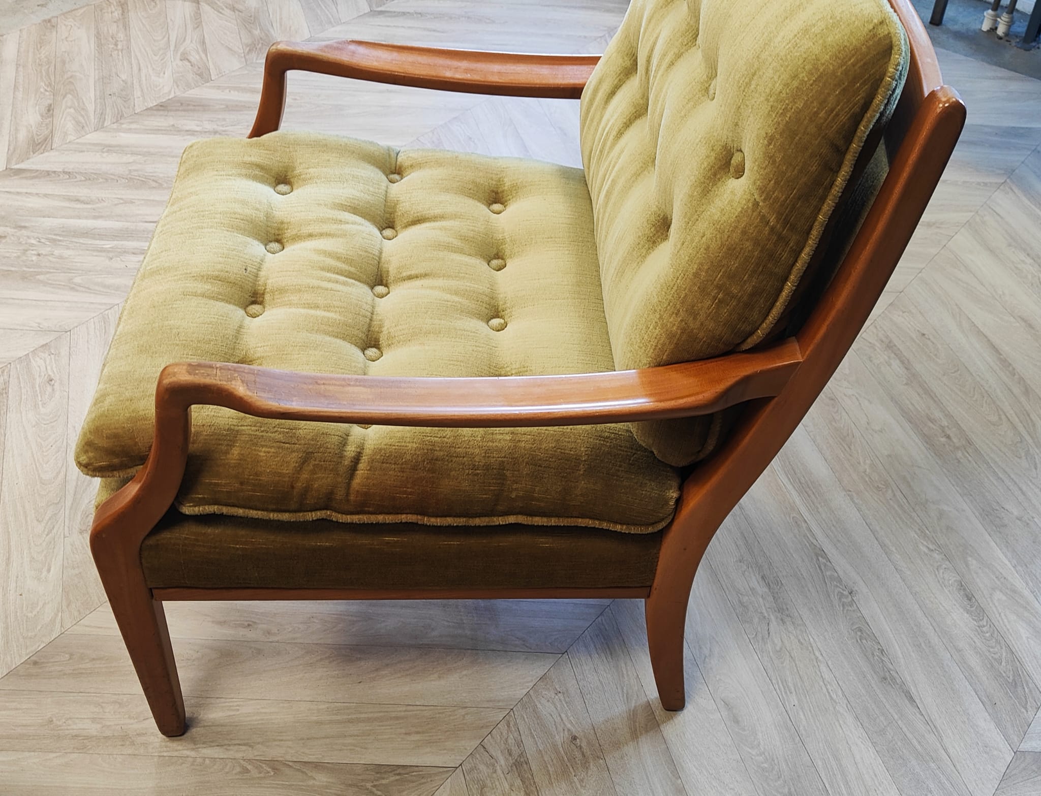 Two mid century armchairs
