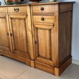 4-door sideboard in solid cherry wood - rené trotel