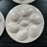 Set of 4 oyster plates