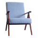 Mid century easy chair model b 310 var en boucle bleu clair